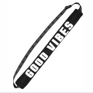 PINK insulated sling 6 can cooler “Good Vibes”